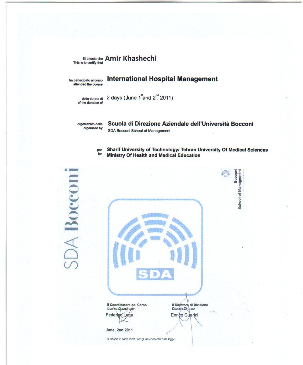 International Hospital Management